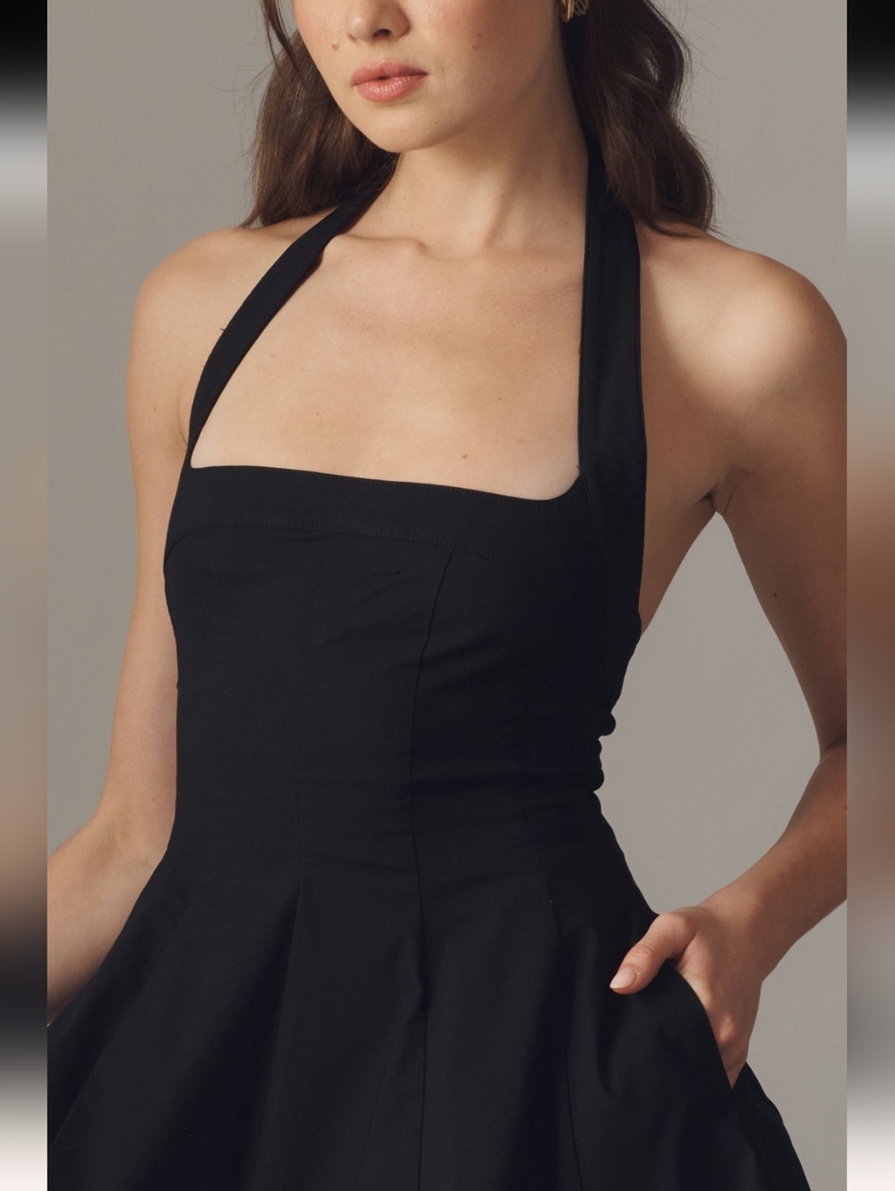 Maeve Square-Neck Fit-and-Flare Mini Dress - Picture 4 of 10